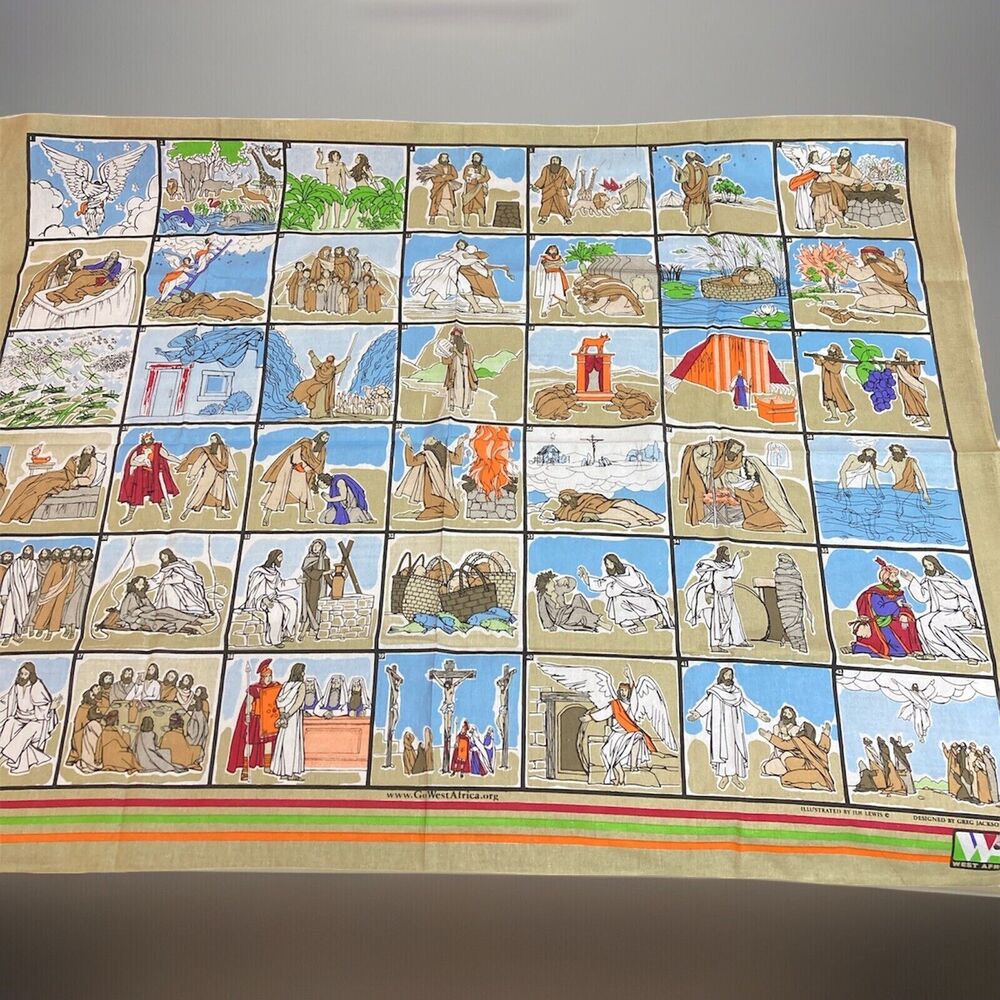 Chronological bible study cloth Southern Baptist Mission Sunday School Teaching
